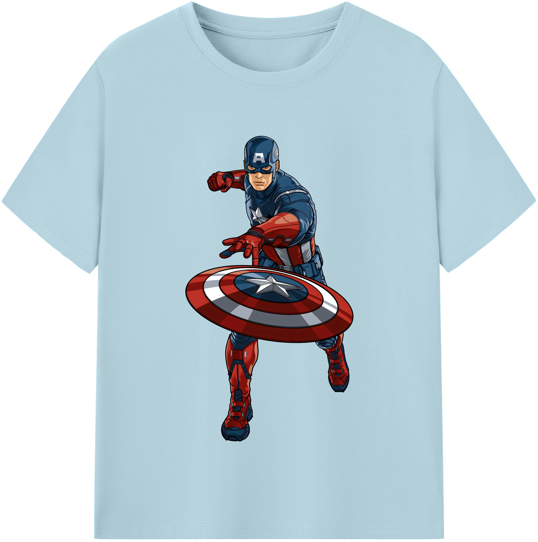 （画像用） アベンジャーズ The Avengers 綿100％半袖Tシャツ（フロントプリント）